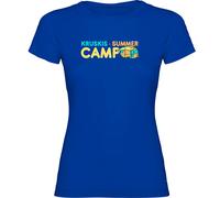 Kruskis Summer Camp Short Sleeve T-shirt Blue XL Woman