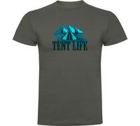 Kruskis Tent Life Short Sleeve T-shirt Green 3XL Men