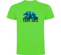 Kruskis Tent Life Short Sleeve T-shirt Green M Men