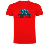 Kruskis Tent Life Short Sleeve T-shirt Red L Men
