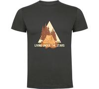 Kruskis Under The Stars Short Sleeve T-shirt Grey 3XL Men