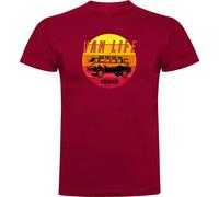 Kruskis Van Life Sunset Short Sleeve T-shirt Red S Men