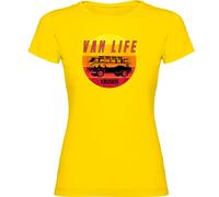 Kruskis Van Life Sunset Short Sleeve T-shirt Yellow 2XL Woman