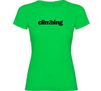 Kruskis Word Climbing Short Sleeve T-shirt Green M Woman