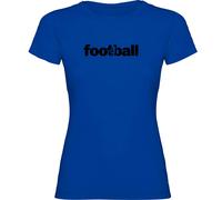 Kruskis Word Football Short Sleeve T-shirt Blue M Woman