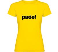 Kruskis Word Padel Short Sleeve T-shirt Yellow L Woman