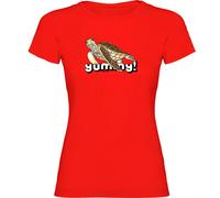 Kruskis Yummy Woman Short Sleeve T-shirt Red 2XL Woman