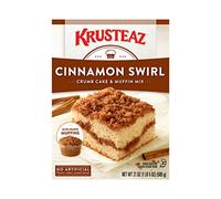 Krusteaz Cinnamon Swirl Crumb Cake and Muffin Mix 21-Ounce Boxes Pack of 4