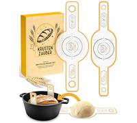 KRUSTENZAUBER Bread Sling - Pack of 2 - Made of Durable Silicone as Bread Baking Accessories - The Bread Baking Mat Ensures Smooth Lifting of Bread Out of the Pot - Baking Mat Bread Mat