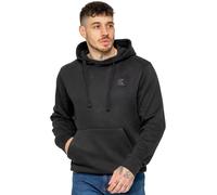 Kruze | Mens Fleece Hooded Sweatshirt Top - Black (Hoodie) / L