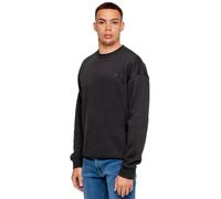 Kruze | Mens Fleece Hooded Sweatshirt Top - Black (Sweatshirt) / S