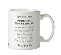 Kruzroyal DZ186 Powerful Woman Motto Funny Novelty Great Gift Idea Coffee Tea Mug