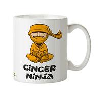 Kruzroyal DZ245 Ginger Ninja Funny Novelty Great Gift Idea Coffee Tea Mug