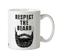 Kruzroyal DZ246 Respect The Beard Funny Novelty Great Gift Idea Coffee Tea Mug