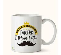Kruzroyal DZ470 World's Greatest Farter I Mean Father Funny Novelty Great Gift Idea Coffee Tea Mug