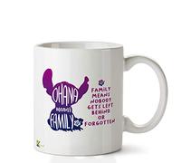 Kruzroyal DZ620 Ohana Means Family, Family Means Nobody gets Left Behind or Forgotten Funny Novelty Great Gift Idea Coffee Tea Ceramic Mug