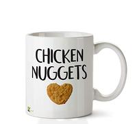 Kruzroyal DZ650 Chicken Nuggets Funny Novelty Great Gift Idea Coffee Tea Ceramic Mug