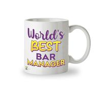 Kruzroyal DZ895 World's Best Bar Manager 11OZ Tea/Coffee Mug Cup - Unique Coffee Cup and Gift Ideas, Bar Manager's Mug