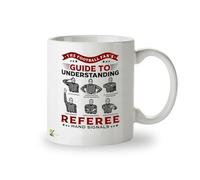 Kruzroyal DZ988 Funny Football Mug | Football Fan's Guide to Referee Hand Signals | Gift for Men, Dad, Him, 11oz