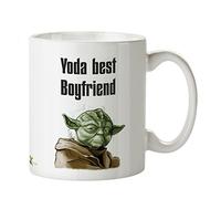Kruzroyal Funny Sci-Fi Mug, Yoda Best Boyfriend Design, Novelty Gift for Him, Husband or Partner, Funny Novelty Great Gift Idea Coffee Tea Mug, Ceramic Coffee Cup, 11 oz DZ197