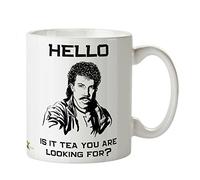 Kruzroyal Hello is it Tea You're Looking for Funny Novelty Mug | 11oz Ceramic Coffee Cup | 80s Music Pun, Birthday Gift for Mum, Dad, Men, Women