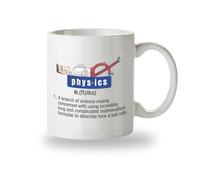 Kruzroyal Physics Funny Mug, Definition Gift for Science Teacher