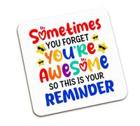 Kruzroyal Thank You Coaster, 9 x 9 cm MDF, You're Awesome Gift