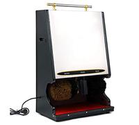 KRXSOBNV 电动擦鞋机非常适合在家庭、办公室以及银行、酒店等公, Automatic Shoes Polishing Cleaning Brush Kit Multi Brush Polisher Suitable for Hotel Entrance Hall Sales Center,dragon grain,Electric Shoe Shine Machine(Silver)