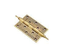 KRXSOBNV, 1pc Bronze Cabinet Door Hinge, Thick Retro European Style Room Door Hinge Cover Home Decoration Hardware,Hinges(Rose Golden)