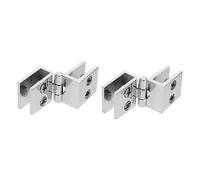KRXSOBNV, 2/4 Pcs Heavy Duty Stainless Steel 90 Degree Cabinet Hinges Shower Door Fittings Glass Shelf Display Cabinet Hinge Glass Hinge,Hinges(4Pack)