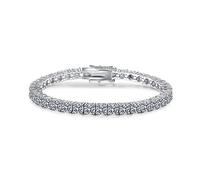 KRXSOBNV, 3-4mm Men Women D Color VVS1 Tennis Bracelet 925 Sterling Silver Bracelet, 6,5 ”,Diamond Bracelets(3MM 18CM)