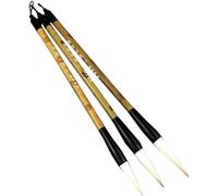 KRXSOBNV, 3PCS Chinese Calligraphy Brush Set, Japanese Kanji Brush Watercolor Drawing Brush,Chinese Calligraphy Brushes