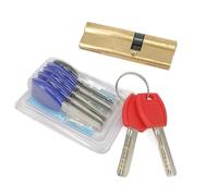 KRXSOBNV, AB Key Anti-Theft Pure Brass Gate Door Lock Handle Bedroom Extended Cylinder Lock,Cylinders(90mm)