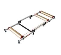 KRXSOBNV, Bike Roller Trainer for Indoor Exercise, Riding Platform, Foldable Indoor Bike Trainer, Folding Stationary Bicycle Stand,Bicycle Trainer(Gold)