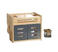 KRXSOBNV, Cable Management Box Solid wood wifi shelf cat storage plug row living room set-top box rack socket cover box Cable Tidy Box,WiFi Organiser