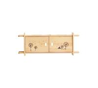 KRXSOBNV, Cable Management Box Solid wood wireless power door open wifi cat set-top box rack socket cover box wall hanging Cable Tidy Box,WiFi Organiser