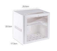 KRXSOBNV, Cable Management Box Wireless Wifi Bin Cable Power Plug Wire Organizer Storage Protection Shell Case Box Shelf Rack Home Office Cable Tidy Box,WiFi Organiser(White)