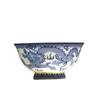 KRXSOBNV, Chinese Ancient Palace Style Porcelain Rice Bowl,15.6cm 6in Enamel Color Bowl Retro Boutique Palace Style Chinese Shou Bowl Tall feet,Chinese Porcelain Bowls