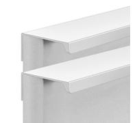 KRXSOBNV, Concealed Handles Aluminum Alloy Invisible Door Knob Cabinet Wardrobe Kitchen Furniture Gate Knobs White 2 Pieces ,Concealed Door Handles(Hole Distance 320mm)