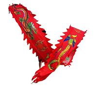 KRXSOBNV, Dragon Dance Ribbon Streamer Silk Flowy Spinning & Shaking PoiParents Outdoor Park,Dragon Dance Ribbons(8m/26ft)