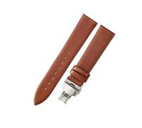 KRXSOBNV， Genuine Leather Ultra-Thin Soft Watchband Compatible Men Women Blue White Watch Accessorie Strap,Watch Strap(14mm)