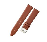 KRXSOBNV， Genuine Leather Ultra-Thin Soft Watchband Compatible Men Women Blue White Watch Accessorie Strap,Watch Strap(16mm)