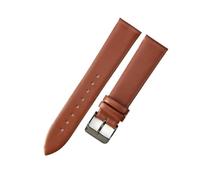 KRXSOBNV， Genuine Leather Ultra-Thin Soft Watchband Compatible Men Women Blue White Watch Accessorie Strap,Watch Strap(24mm)