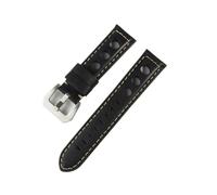 KRXSOBNV, Genuine Leather Watch Watch Strap Loop Watch Band Vintage Handmade Leather Watchband,Watch Strap(Black S,24mm)