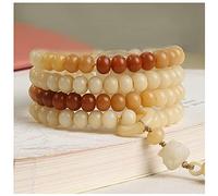 KRXSOBNV, Gradient Bodhi Root Beaded Bracelet 108 Bodhi Necklace Buddha Beads Rosary Hanging Neck for Men Women, Rosary Bracelets
