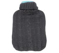 KRXSOBNV, Large Knitted Hot Water Bag Cover Warm Cold-Proof Heat Preservation Hot Water Bottle Cover for Winter Keep Warm,Hot Water Bag(Grau)