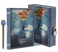 KRXSOBNV, Like a Dream Moonlight Pattern Sketching Writing Lockable 288 Pages DaiJournal Secret Diary with Storage Case A6 Color Sent Random,Notebooks