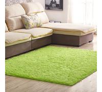 KRXSOBNV, Luxury Fluffy Shag Lounge Area Rug Non Shedding Dense Rugs Soft Touch Chic Traditional Ideal For Living Room,Bedroom ,Carpets(Green,80x160)