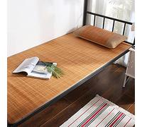 KRXSOBNV, Mattress Summer Cooling Sleeping Pad Bamboo Mat Bed Sheet Foldable Summer Bedding for School Dormitory/0.8 * 1.9M,Colchonetas para dormir en verano(1.2 * 1.95M(3.9 * 6.4Ft))