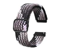 KRXSOBNV， Men Nylon Watch Bands Adjustable Braided Loop Straps Watchband Quick Release Sports Watch Strap,Watch Strap(Gradient BlackB,22mm)